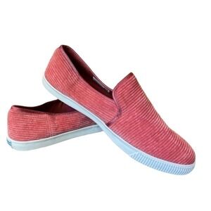 TOMS Women's Slip On Shoes Coral Corduroy Size 10 W